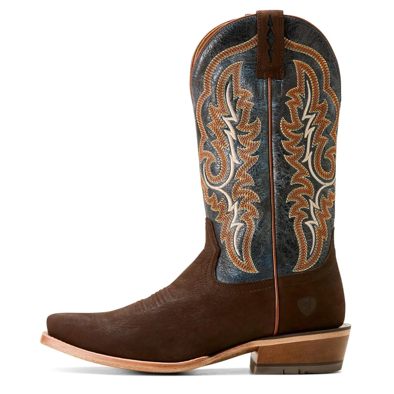 Ariat Men's Futurity Relentless Bama Fury Cowboy Boot Western, Chocolate Bison/Royal Blue