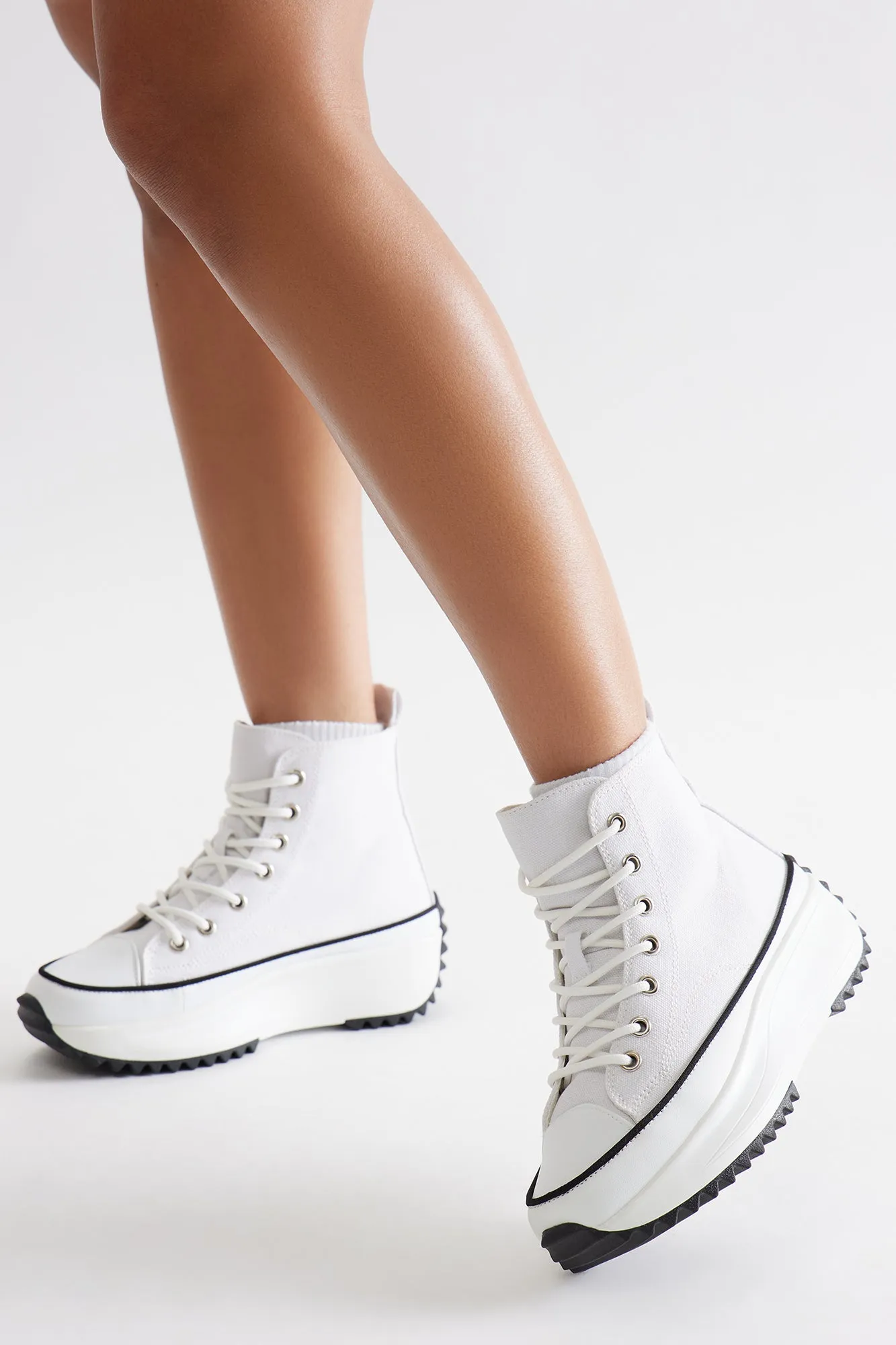Bailey High Cut Sneakers - White
