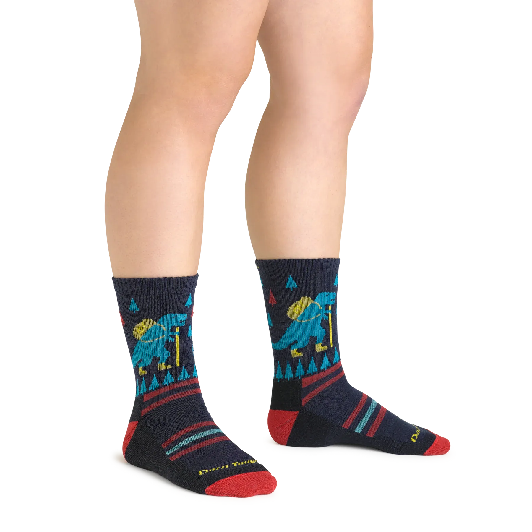 Darn Tough Kids Ty-Ranger-Saurus Micro Crew Lightweight Hiking Sock
