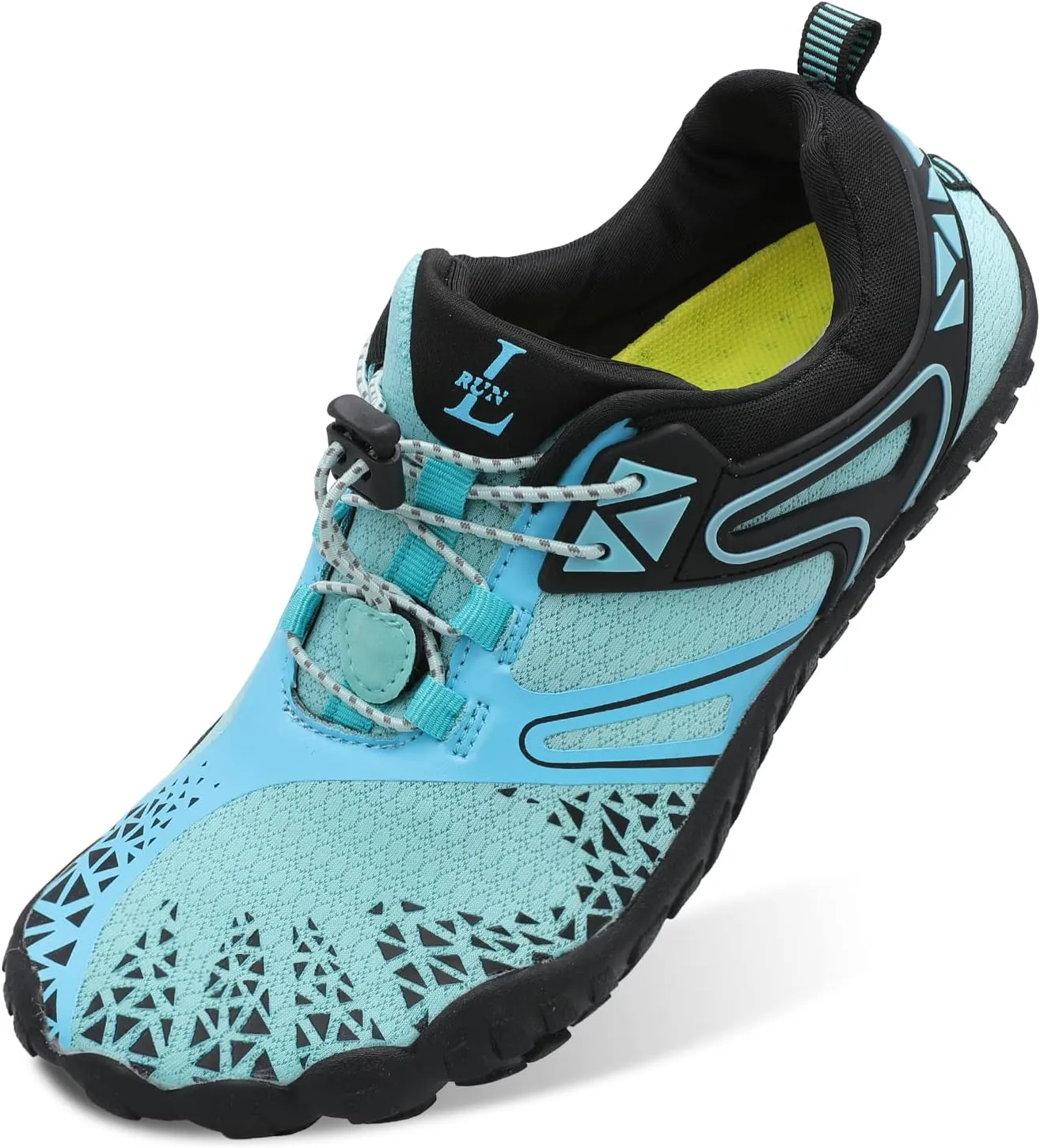 L-RUN Barefoot Water Shoes Women Mens Aqua Sock Athletic Hiking Water Sports Shoes for Swim Beach Pool Sand Diving Walking