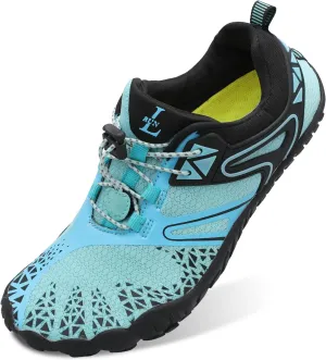 L-RUN Barefoot Water Shoes Women Mens Aqua Sock Athletic Hiking Water Sports Shoes for Swim Beach Pool Sand Diving Walking