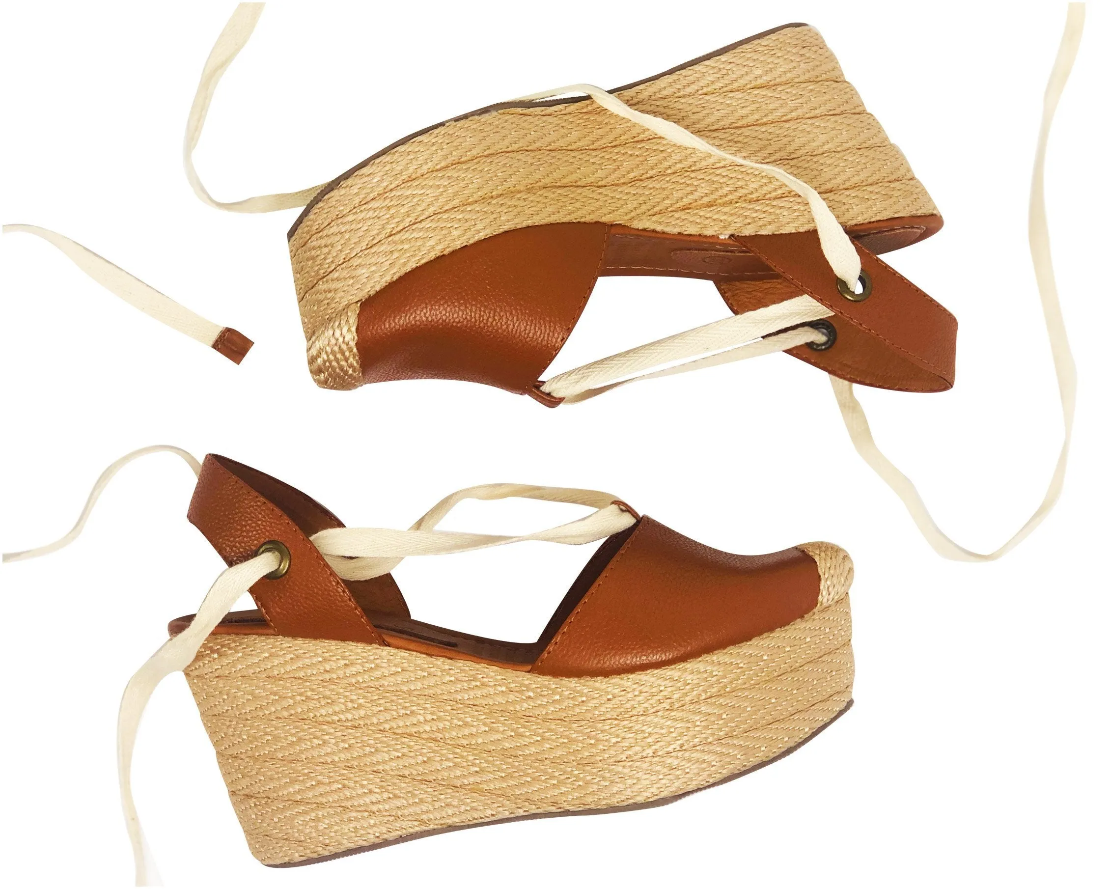 Silvia Cobos LACE UP Leather Wedges