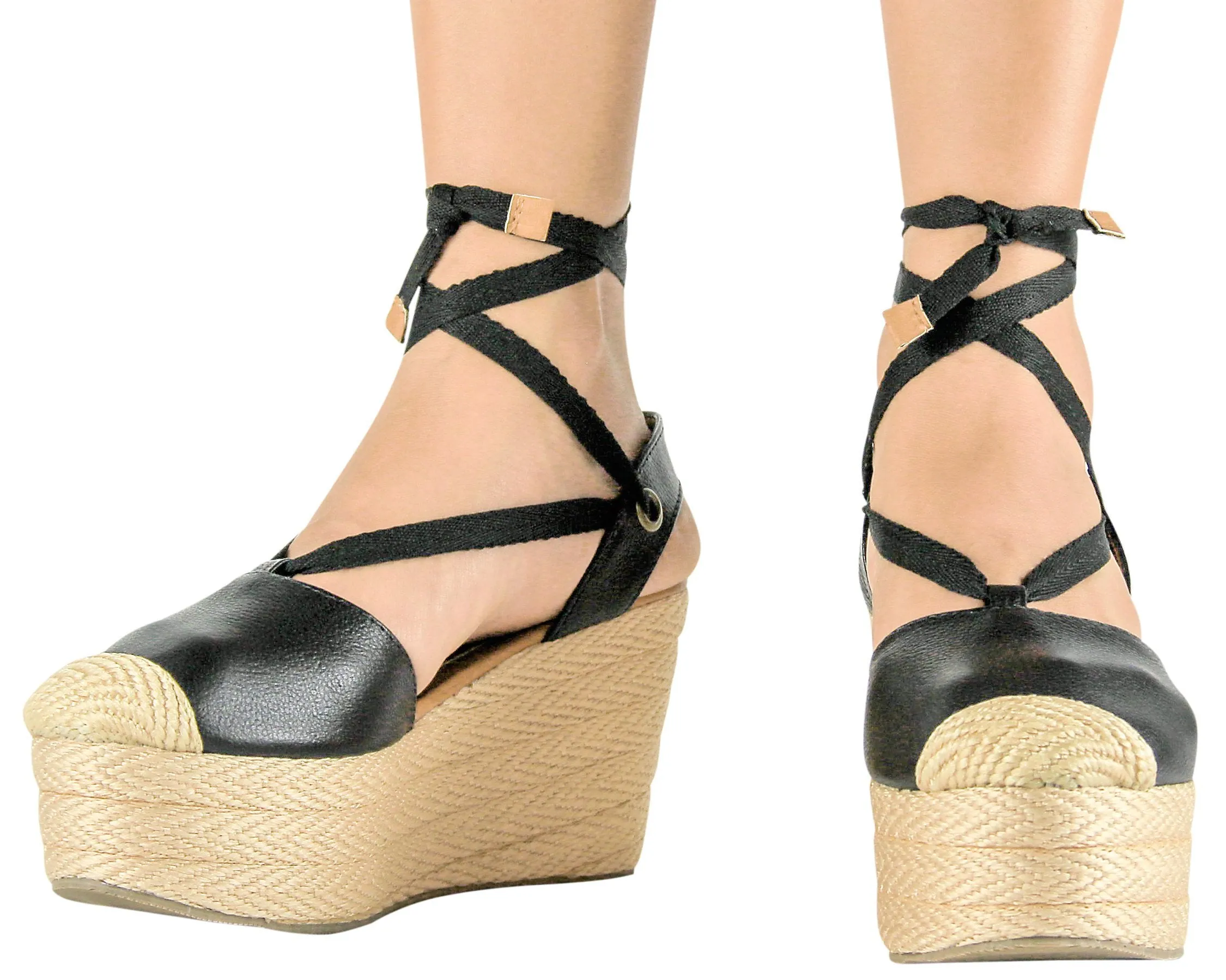Silvia Cobos LACE UP Leather Wedges