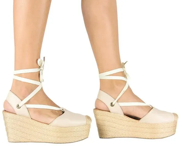 Silvia Cobos LACE UP Leather Wedges